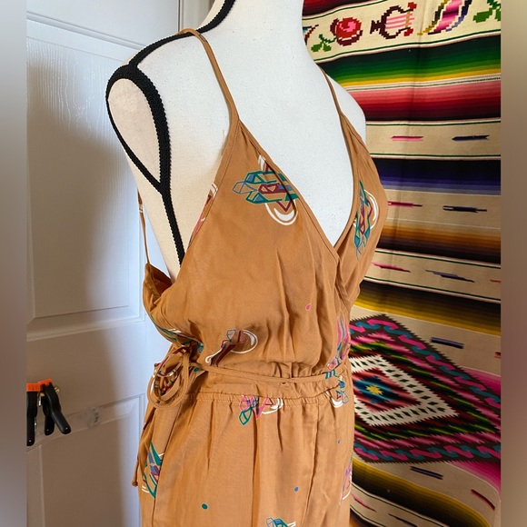 SOLD!! 60s 70s RARE DEAD STOCK SPACE PRINT VINTAGE JUMPSUIT - Picture 4 of 10